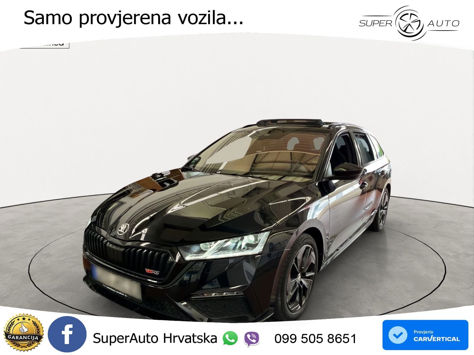 Škoda Octavia Combi RS 2.0 TSI (245 KS) DSG LED+GR SJED+ACC