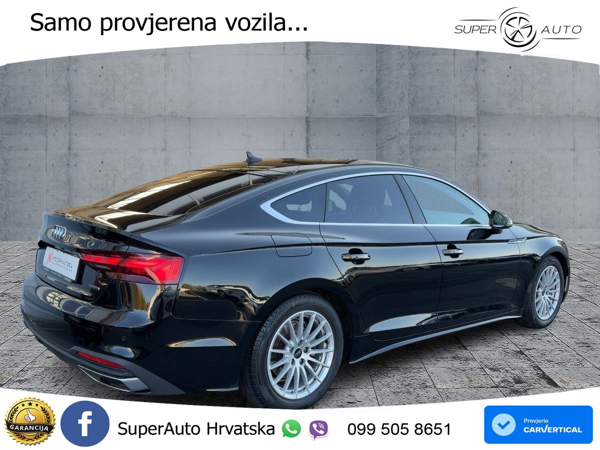 Audi A5 Sportback 40 TDI (204 KS) quattro S tronic LED+GR SJED+ACC