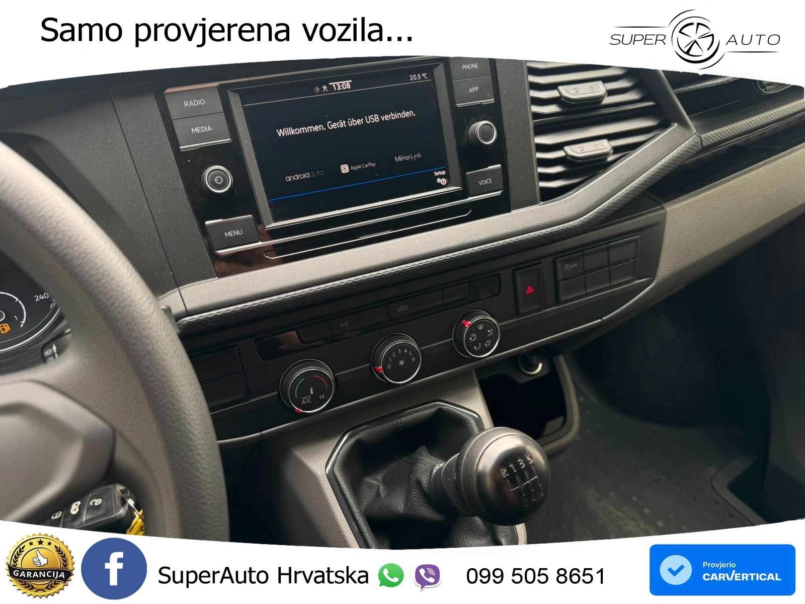 Volkswagen T6.1 Transporter 2.0TDI L1H1 KLIMA BT PDC 150 KS