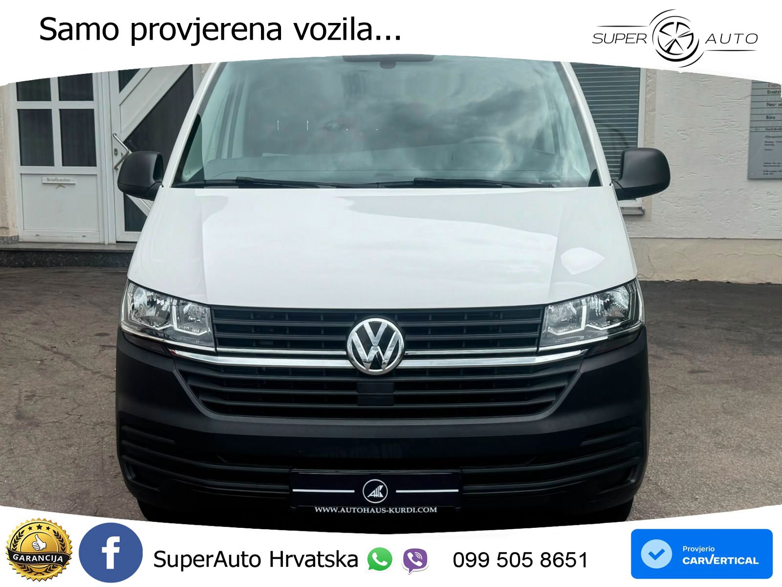 Volkswagen T6.1 Transporter 2.0TDI L1H1 KLIMA BT PDC 150 KS