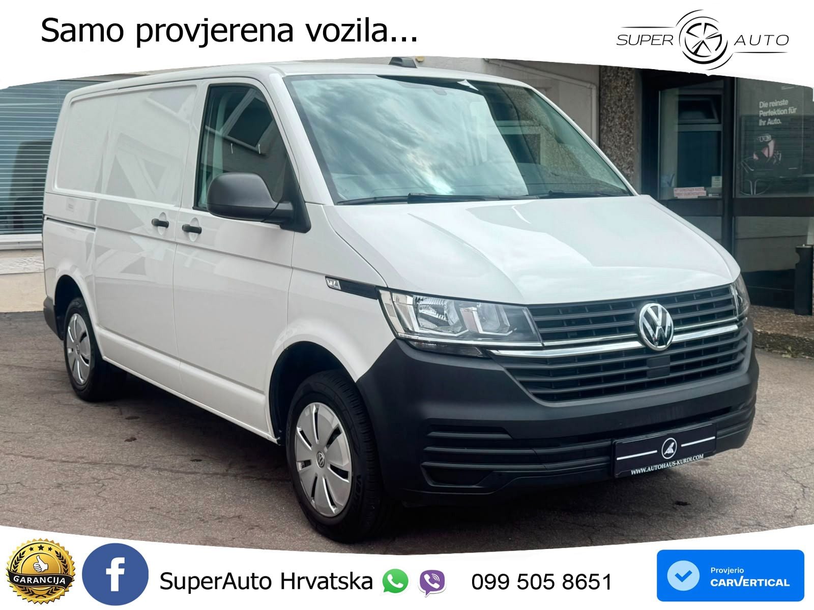 Volkswagen T6.1 Transporter 2.0TDI L1H1 KLIMA BT PDC 150 KS