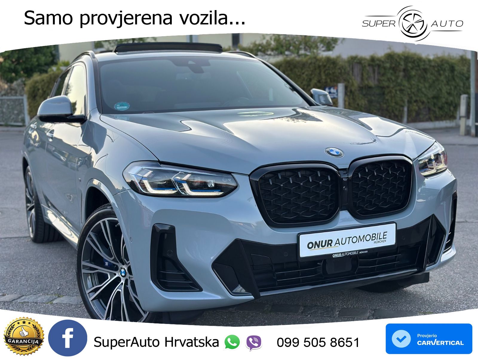 BMW X4 30d (286 KS) xDrive Steptronic M Sport LED+GR SJED+ACC