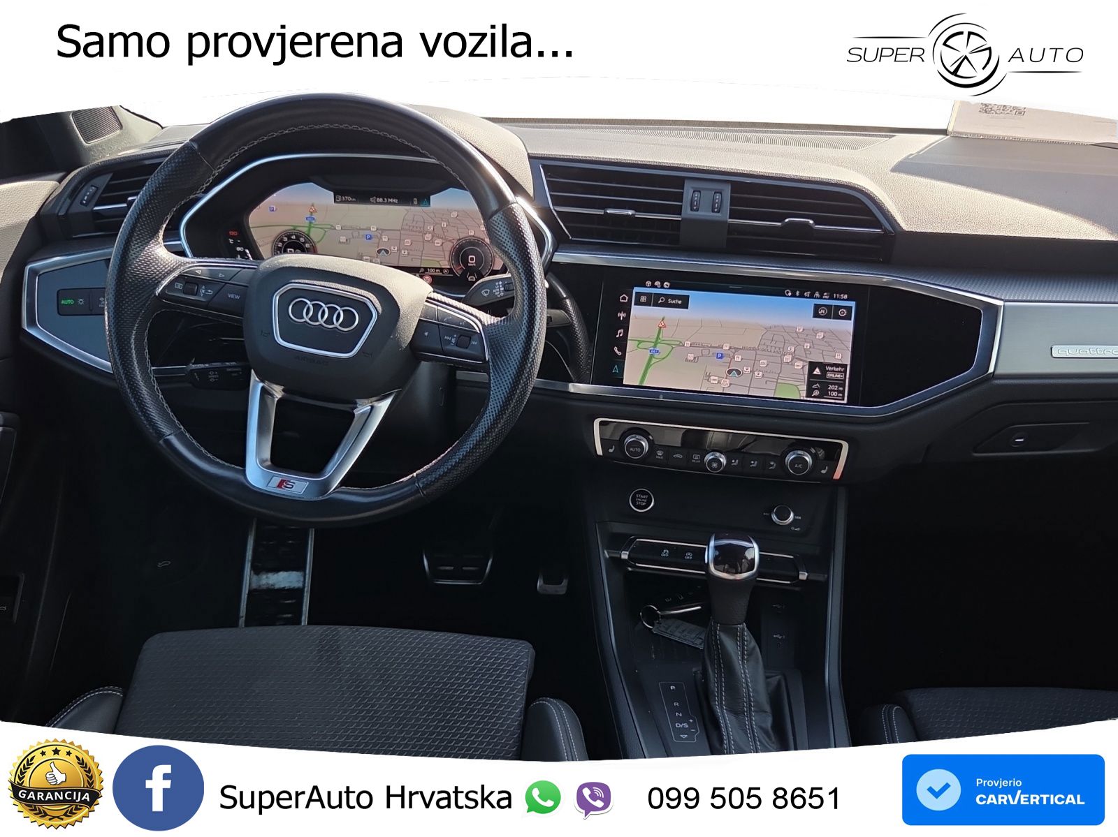 Audi Q3 40 TFSI (190 KS) quattro S tronic S line MATRIX+GR SJED+KAM
