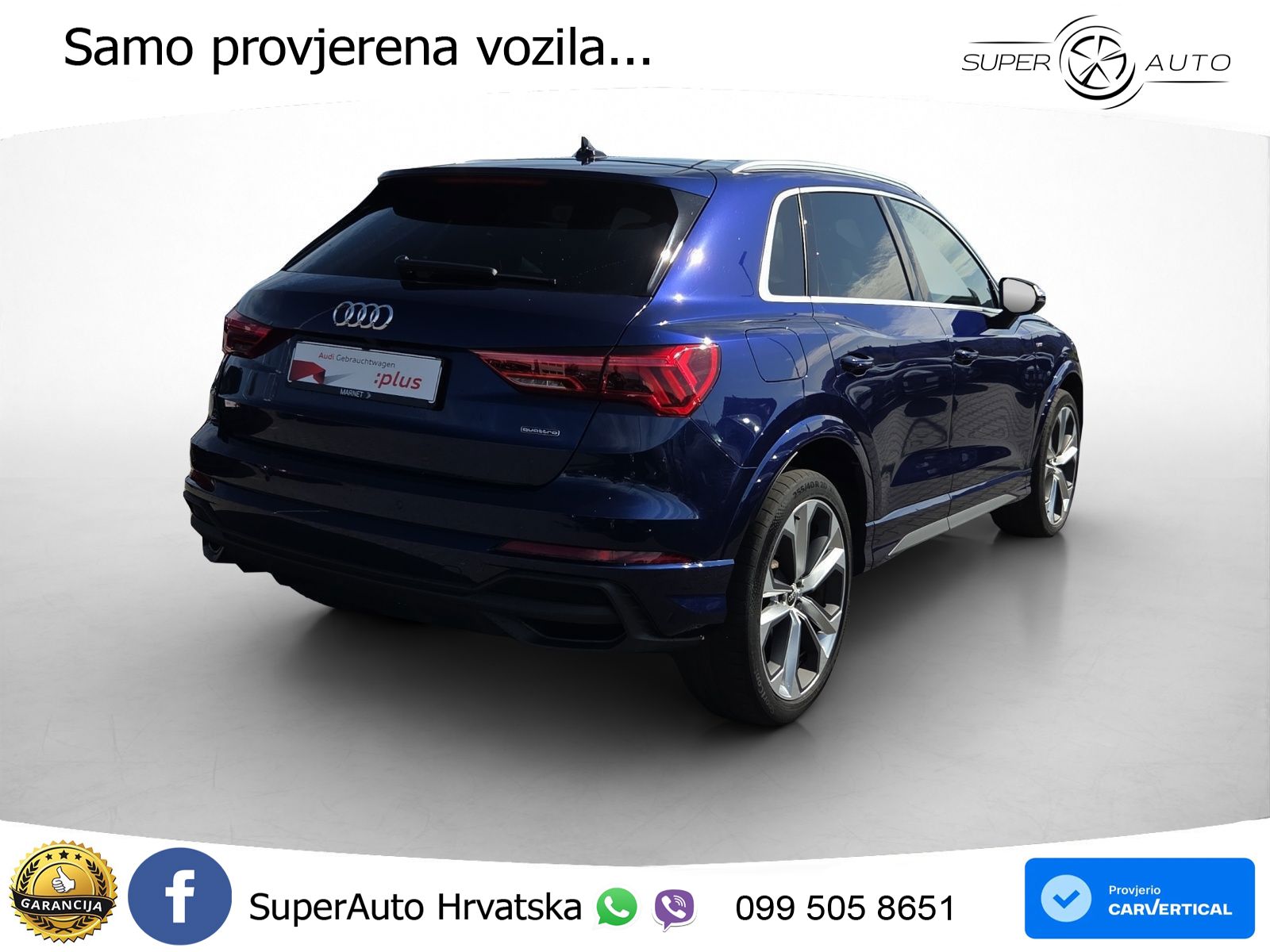 Audi Q3 40 TFSI (190 KS) quattro S tronic S line MATRIX+GR SJED+KAM