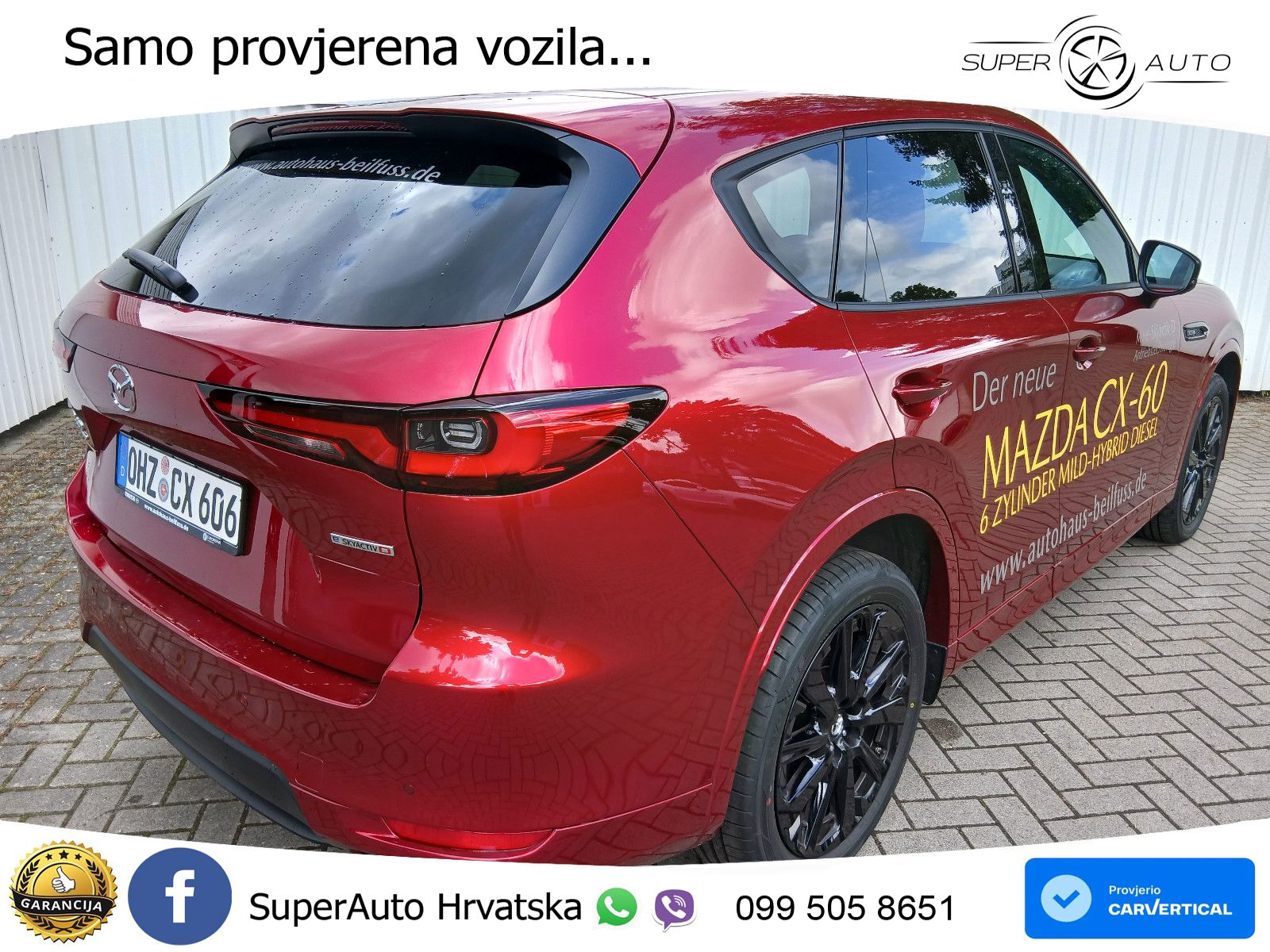 Mazda CX-60 3.3 e-Skyactiv D (254 KS) AWD Automatic LED+GR SJED+ACC