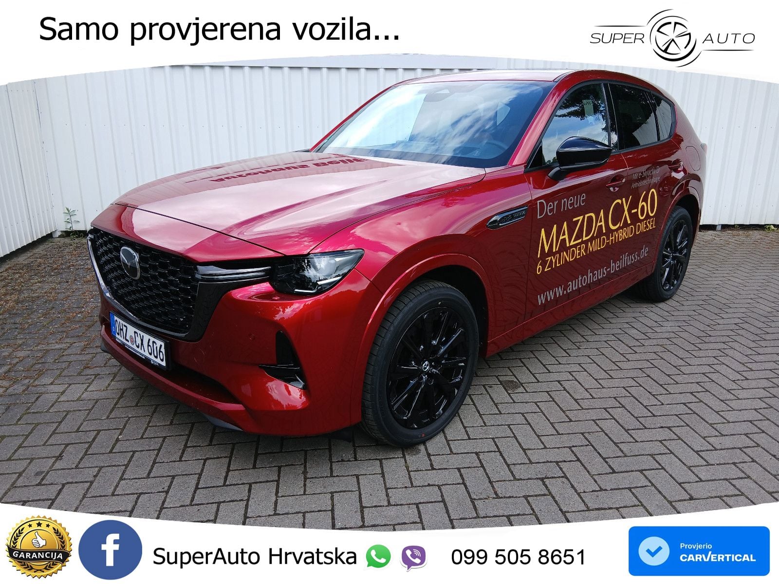 Mazda CX-60 3.3 e-Skyactiv D (254 KS) AWD Automatic LED+GR SJED+ACC