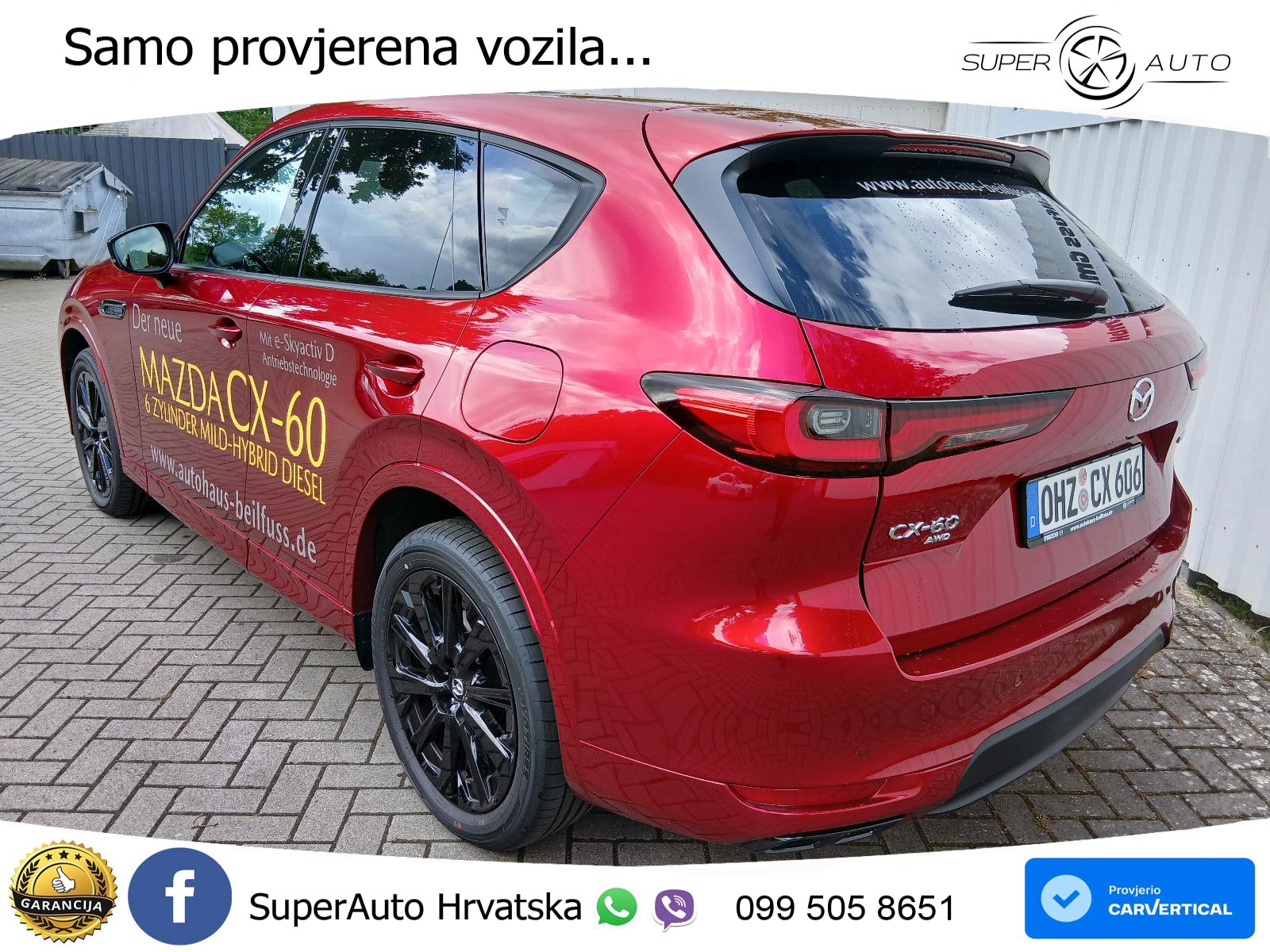 Mazda CX-60 3.3 e-Skyactiv D (254 KS) AWD Automatic LED+GR SJED+ACC
