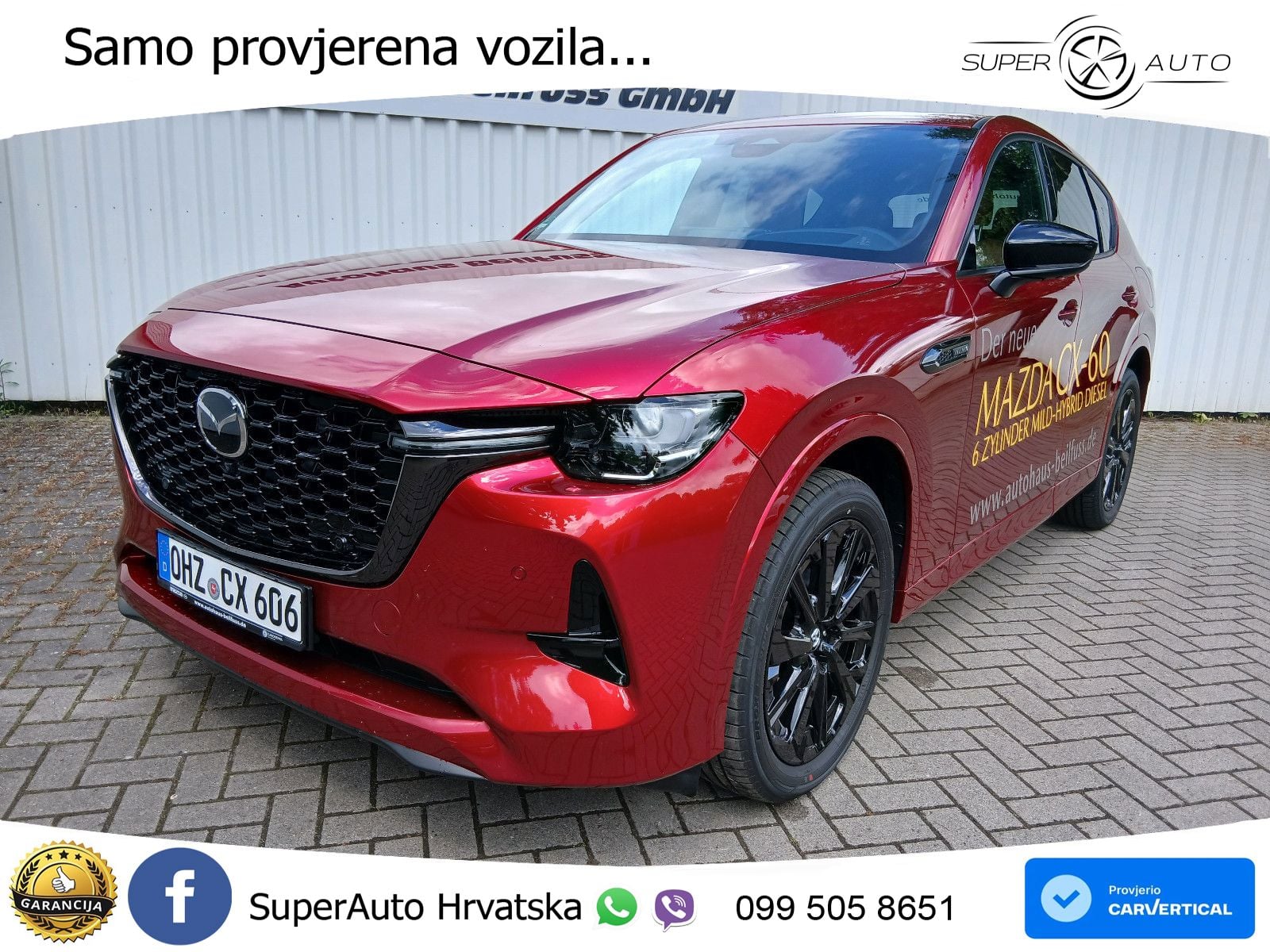 Mazda CX-60 3.3 e-Skyactiv D (254 KS) AWD Automatic LED+GR SJED+ACC