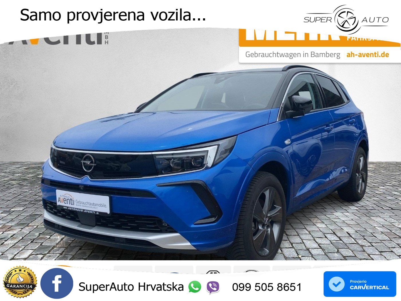 Opel Grandland 1.2i Turbo (130 KS) Automatic Elegance LED+GR SJED+ACC