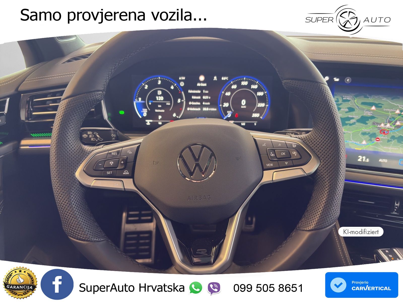 Volkswagen Touareg 3.0 V6 TDI (286 KS) 4MOTION Tiptronic ZRAČNI+ACC+GR SJED+KAM+PANO