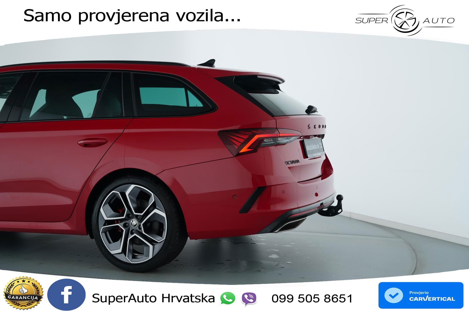 Škoda Octavia Combi RS 2.0 TSI (245 KS) DSG MATRIX+GR SJED+KAM