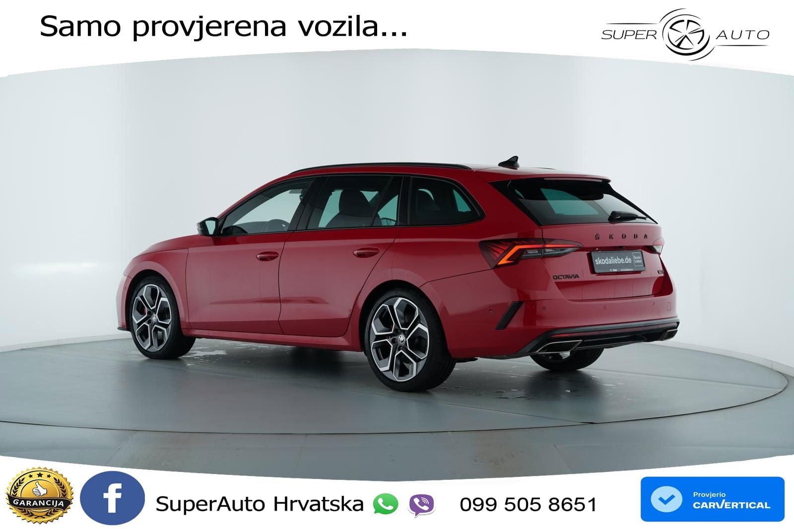 Škoda Octavia Combi RS 2.0 TSI (245 KS) DSG MATRIX+GR SJED+KAM