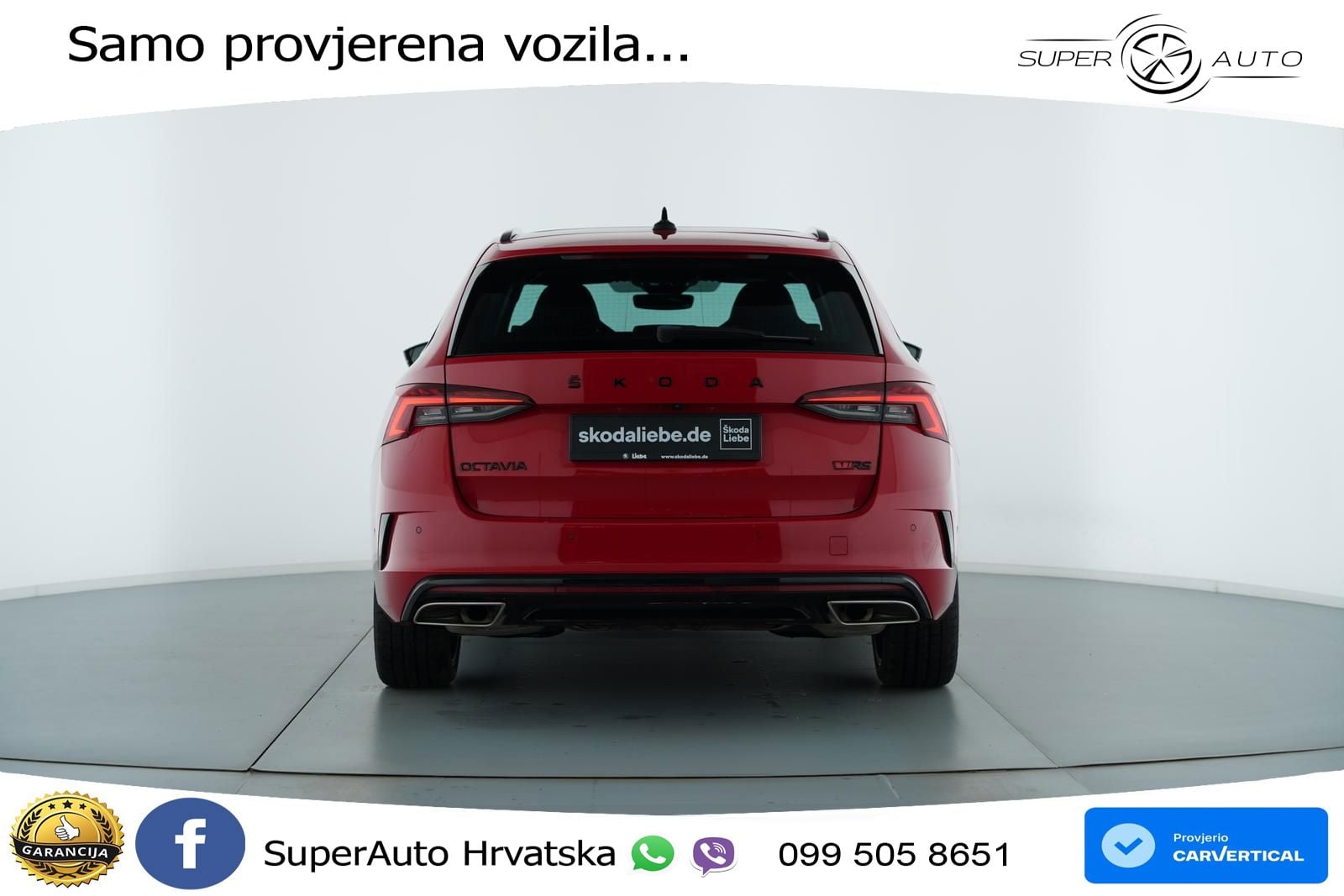 Škoda Octavia Combi RS 2.0 TSI (245 KS) DSG MATRIX+GR SJED+KAM