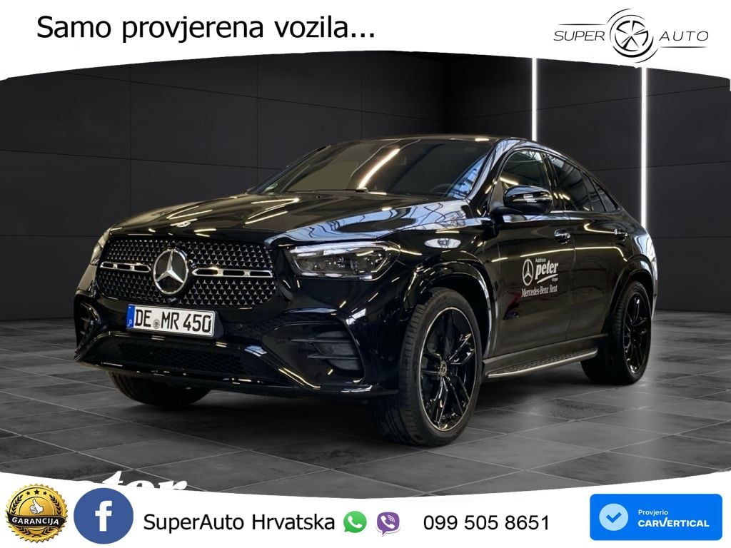 Mercedes GLE Coupe 450d (367 KS) EQ Boost 4MATIC 9G-TRONIC AMG ACC+HEAD+4xGR SJED+360+PANO