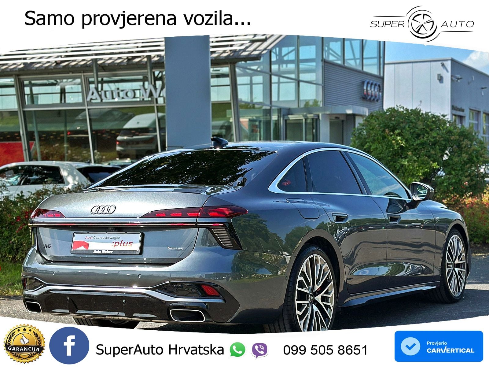 Audi A6 3.0 TFSI V6 (367 KS) quattro S tronic S line LED+GR SJED+ACC