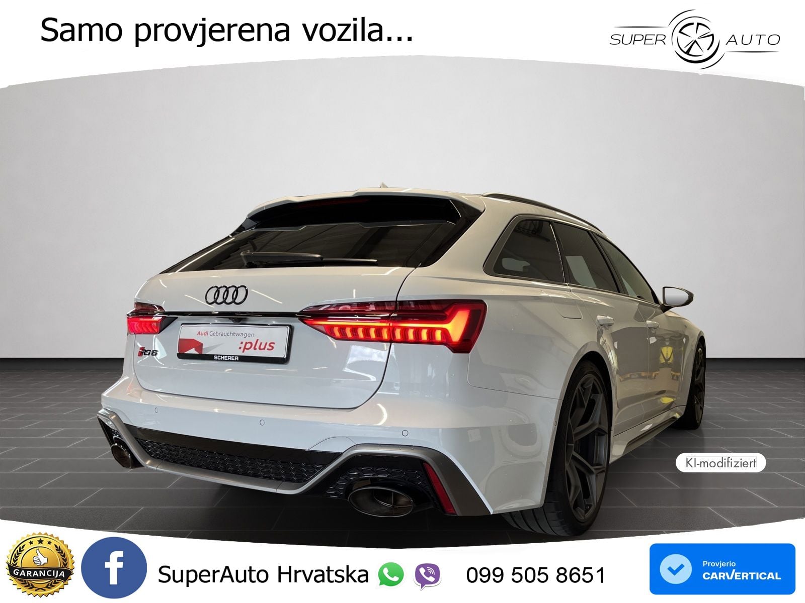 Audi RS6 Avant 4.0 TFSI V8 performance (630 KS)  quattro tiptronic MATRIX+GR SJED+KAM