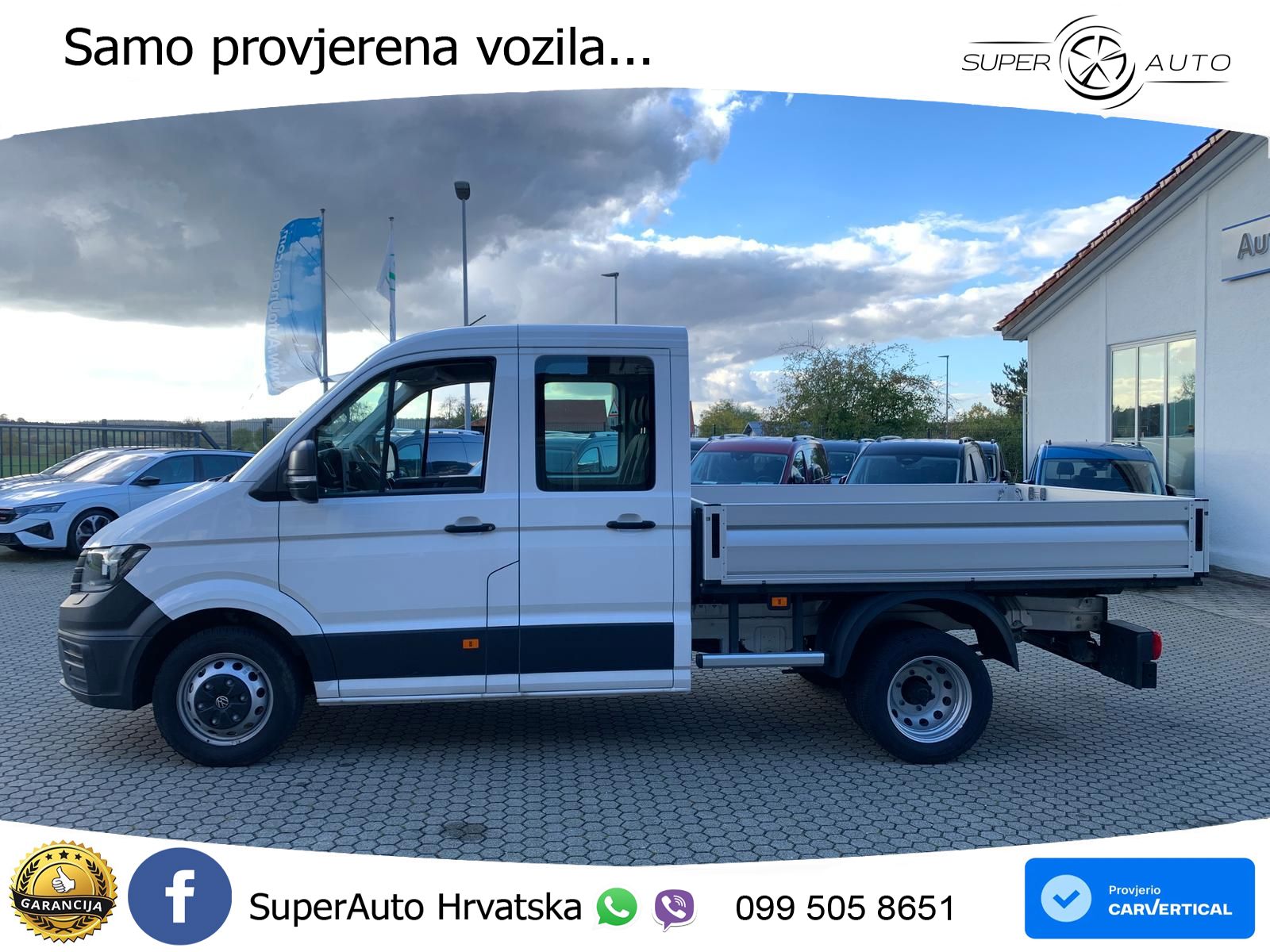 Volkswagen Crafter 50 Pritsche Doka AHK Standhzg 2+3Garanti 163 KS