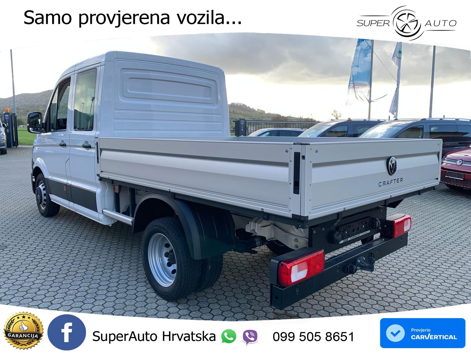 Volkswagen Crafter 50 Pritsche Doka AHK Standhzg 2+3Garanti 163 KS