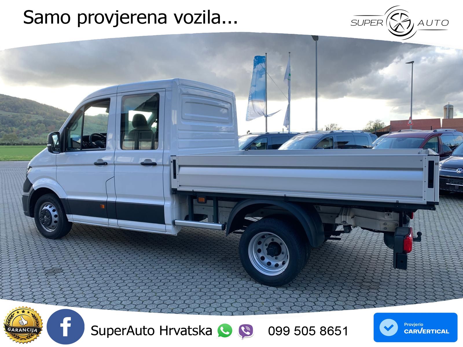 Volkswagen Crafter 50 Pritsche Doka AHK Standhzg 2+3Garanti 163 KS