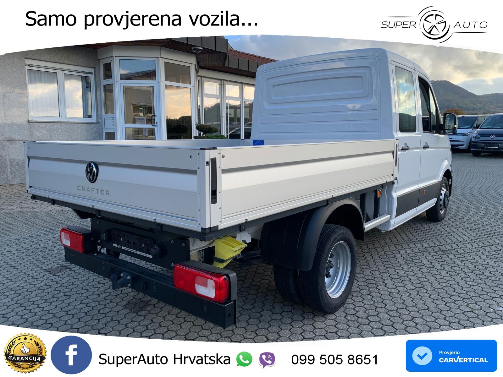 Volkswagen Crafter 50 Pritsche Doka AHK Standhzg 2+3Garanti 163 KS