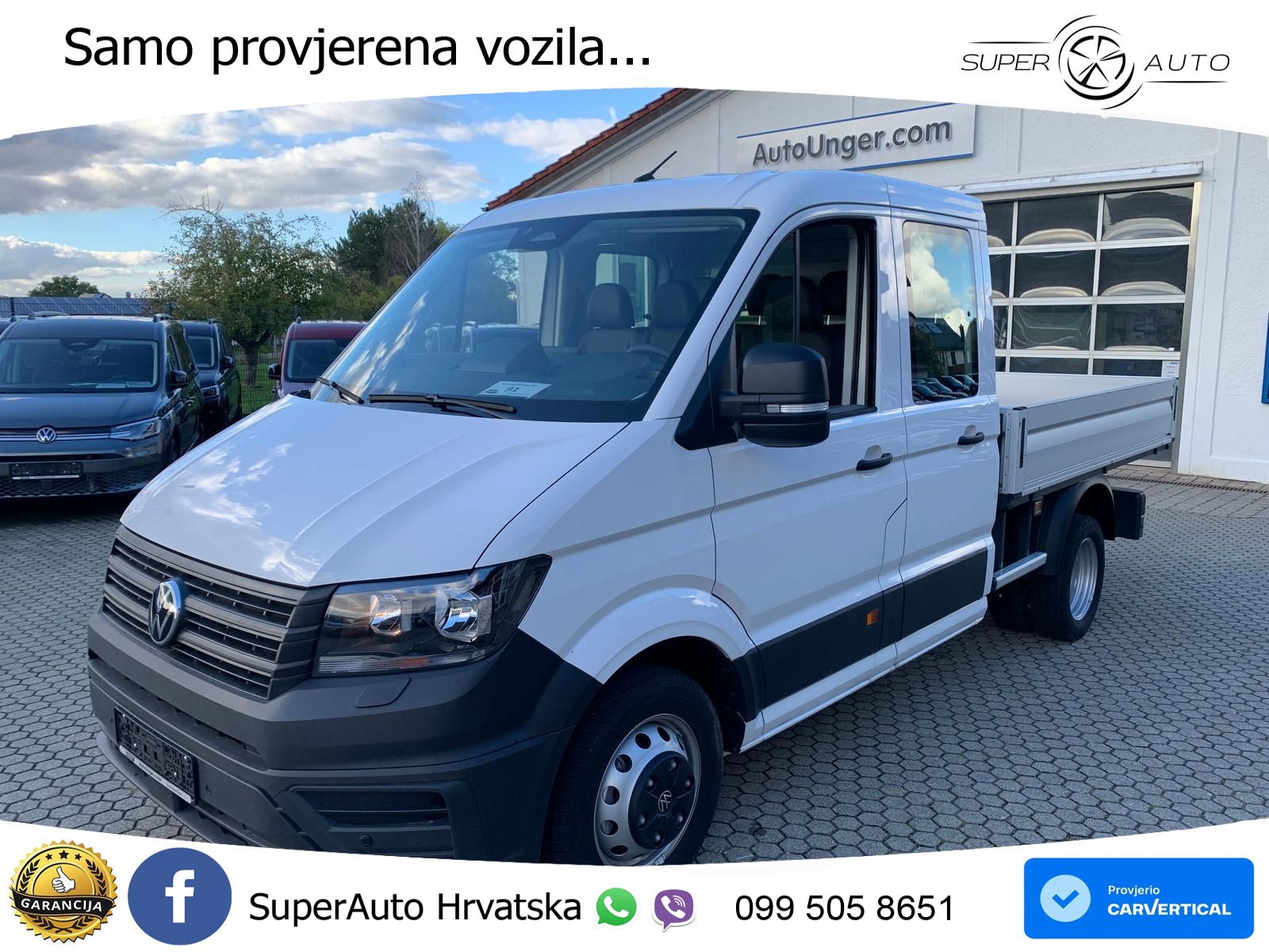 Volkswagen Crafter 50 Pritsche Doka AHK Standhzg 2+3Garanti 163 KS