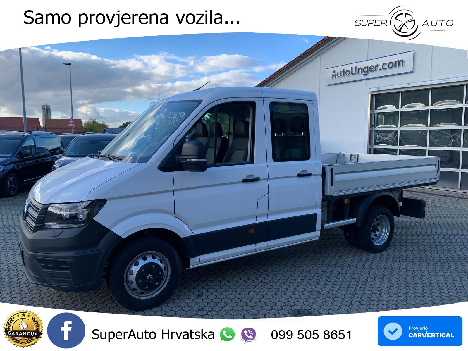 Volkswagen Crafter 50 Pritsche Doka AHK Standhzg 2+3Garanti 163 KS