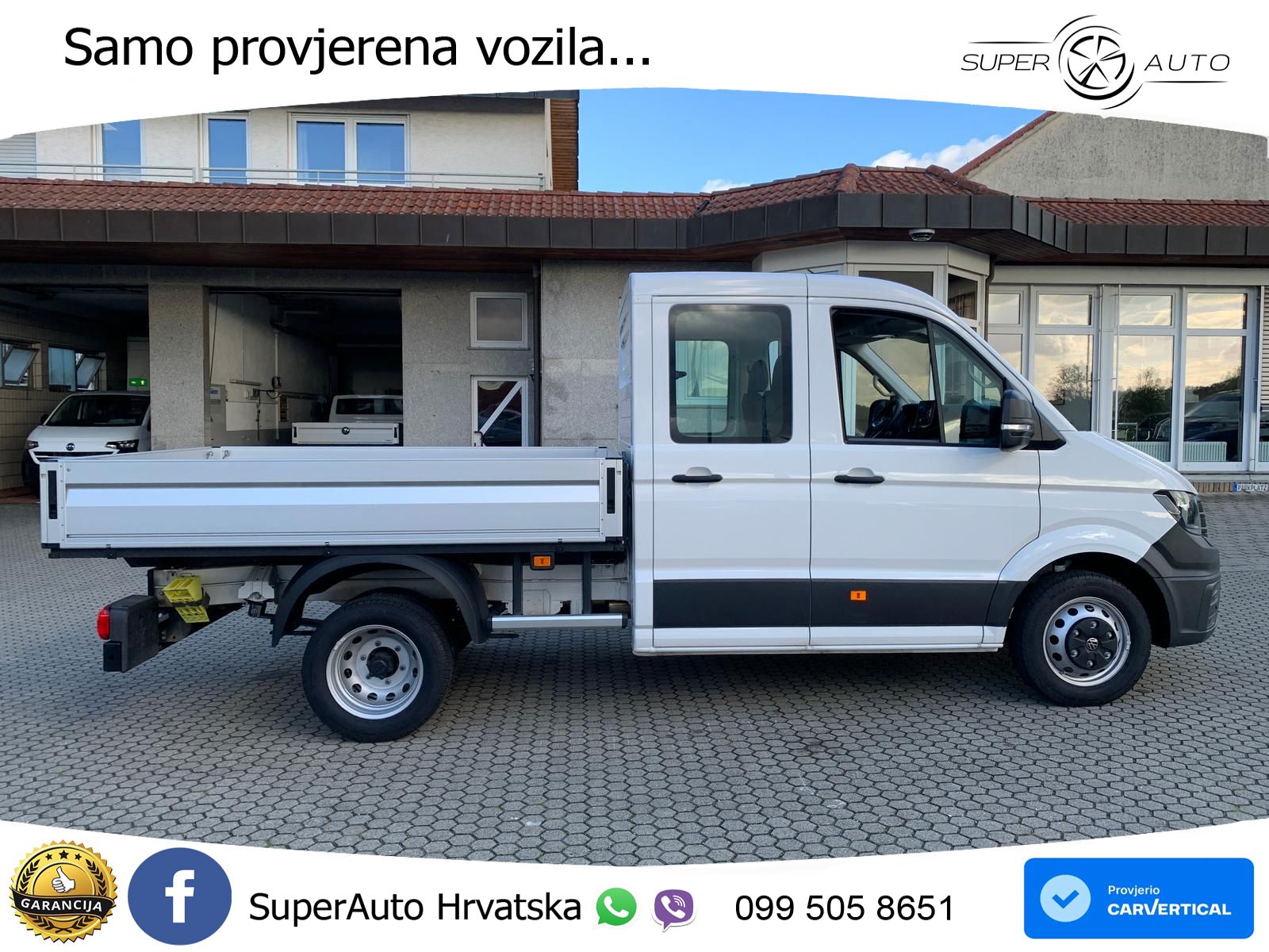 Volkswagen Crafter 50 Pritsche Doka AHK Standhzg 2+3Garanti 163 KS