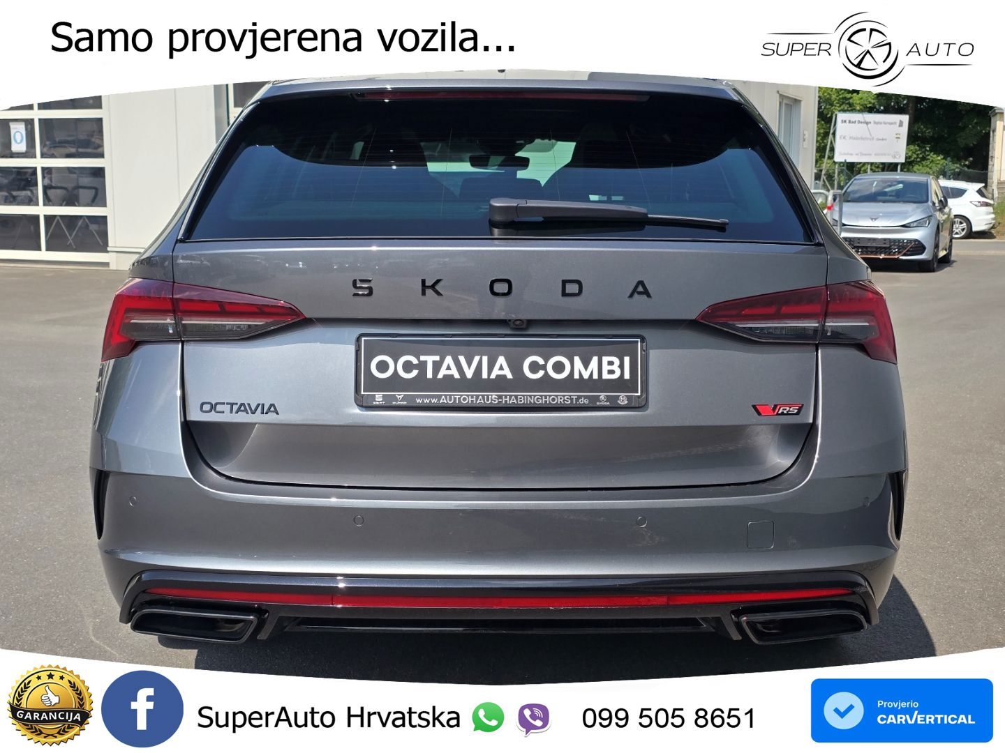 Škoda Octavia Combi RS 2.0 TSI (265 KS) DSG MATRIX+GR SJED+KAM