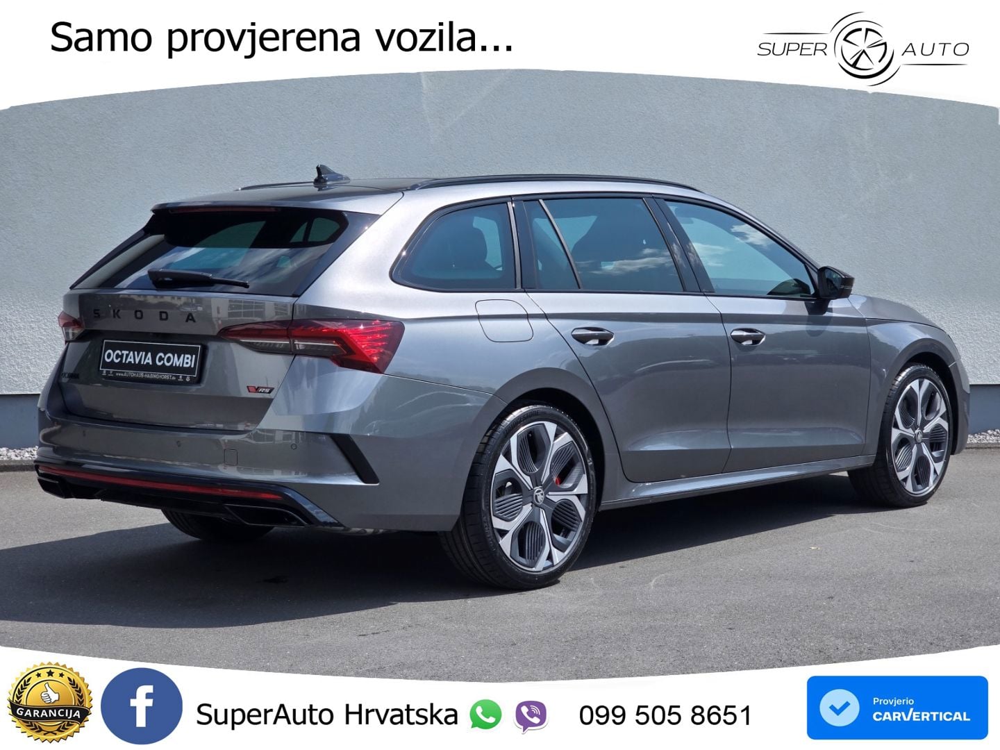 Škoda Octavia Combi RS 2.0 TSI (265 KS) DSG MATRIX+GR SJED+KAM