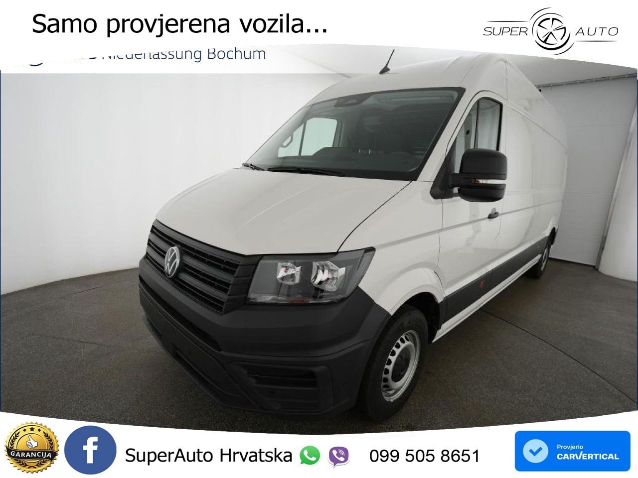 Volkswagen Crafter Kasten lang Sitzhzg. Kamera Klima 5 ZV 140 KS