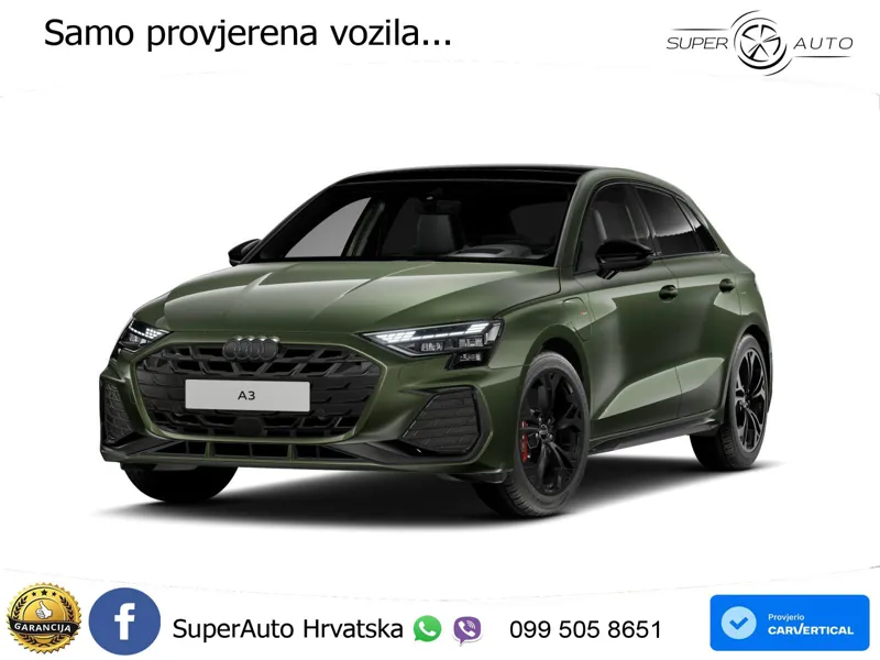 Audi A3 45 TFSIe (272 KS) S tronic 2x S line MATRIX+GR SJED+KAM