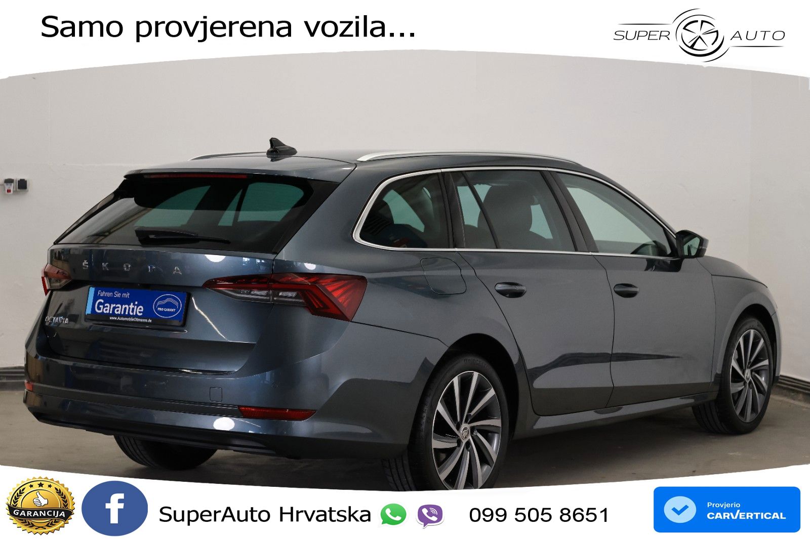 Škoda Octavia Combi 2.0 TDI (150 KS) DSG LED+GR SJED+ACC