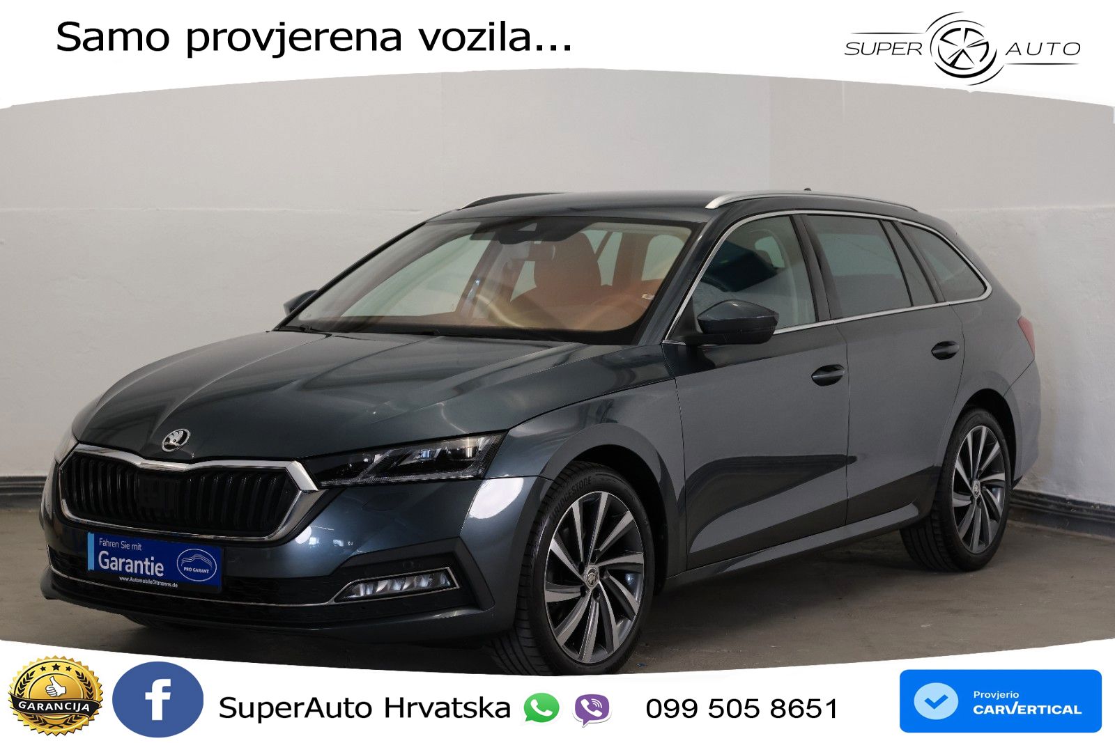 Škoda Octavia Combi 2.0 TDI (150 KS) DSG LED+GR SJED+ACC