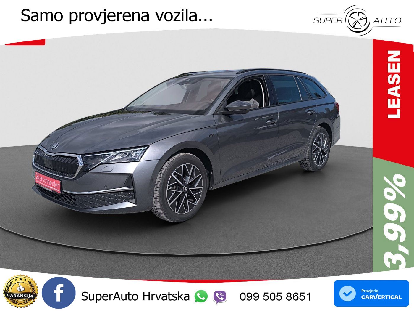 Škoda Octavia Combi 2.0 TDI (150 KS) DSG ACC+HEAD+4xGR SJED+360+PANO