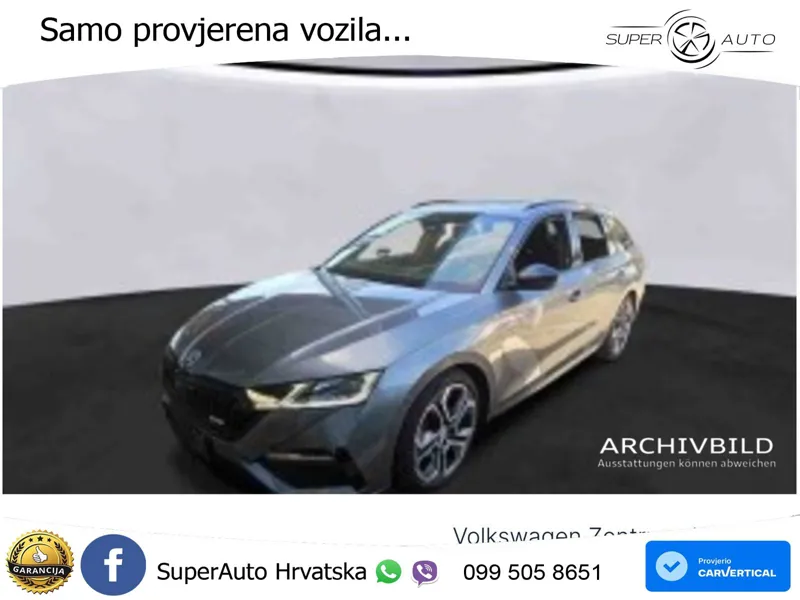 Škoda Octavia Combi RS 2.0 TDI (200 KS) DSG LED+GR SJED+ACC