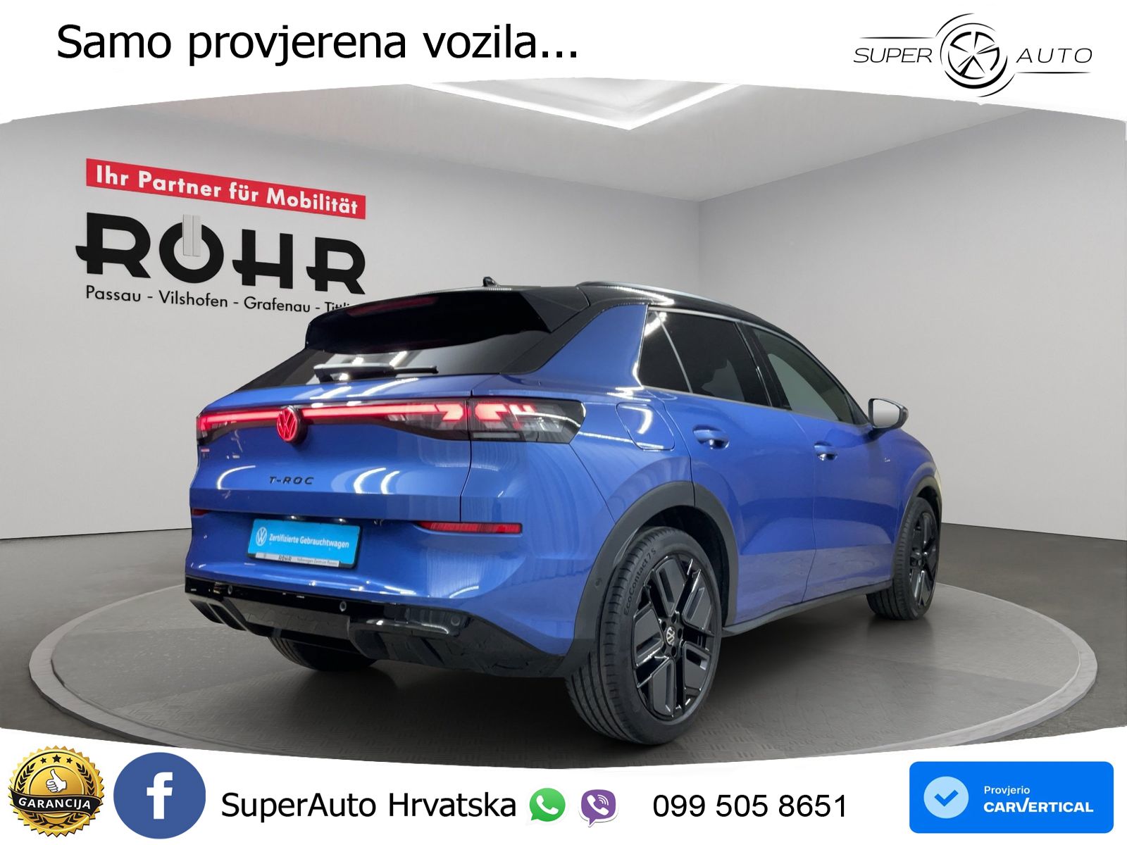 Volkswagen T-Roc 1.5 eTSI (150 KS)  DSG R-Line LED+GR SJED+ACC