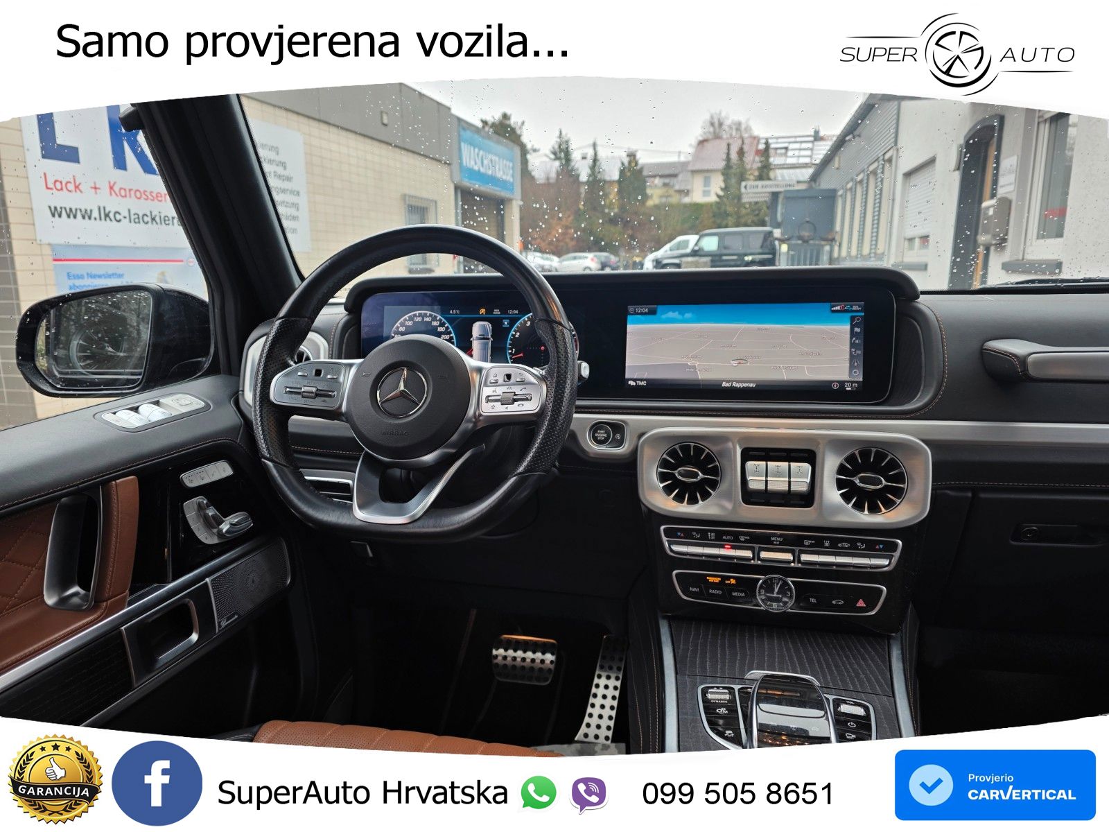 Mercedes G 500 Long V8 (422 KS) 4MATIC 9G-TRONIC AMG ZRAČNI+ACC+GR SJED+360+PANO