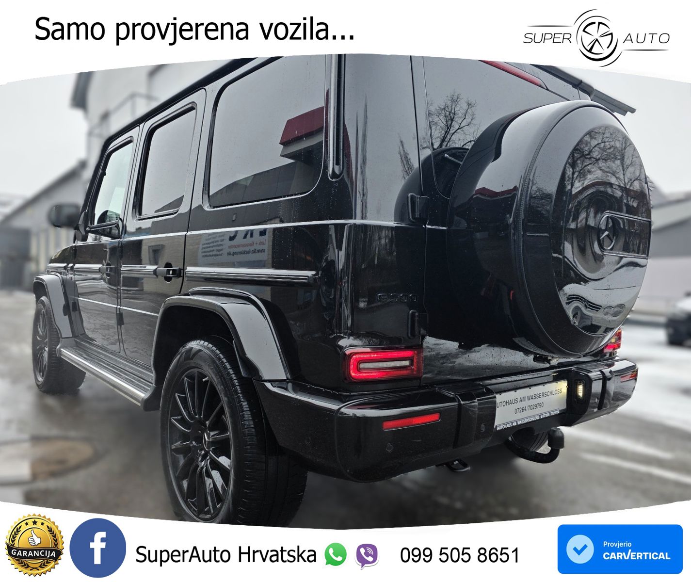 Mercedes G 500 Long V8 (422 KS) 4MATIC 9G-TRONIC AMG ZRAČNI+ACC+GR SJED+360+PANO