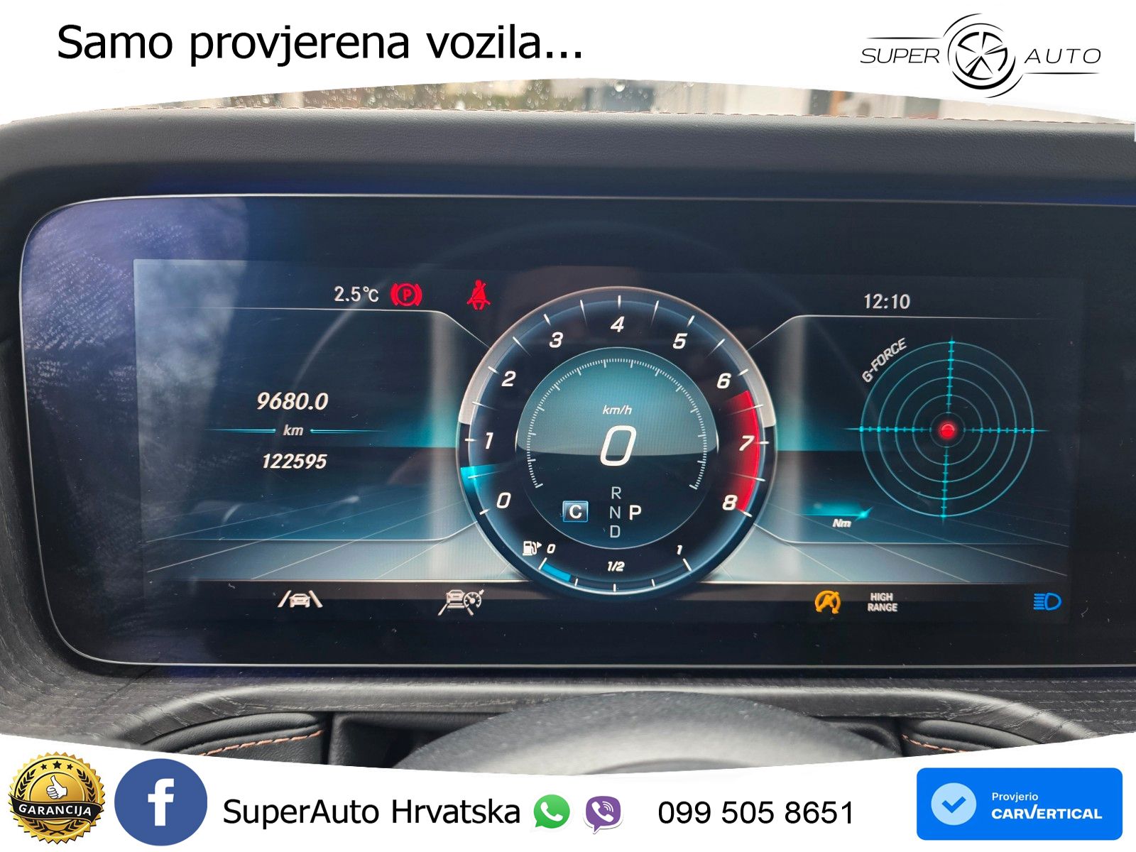 Mercedes G 500 Long V8 (422 KS) 4MATIC 9G-TRONIC AMG ZRAČNI+ACC+GR SJED+360+PANO
