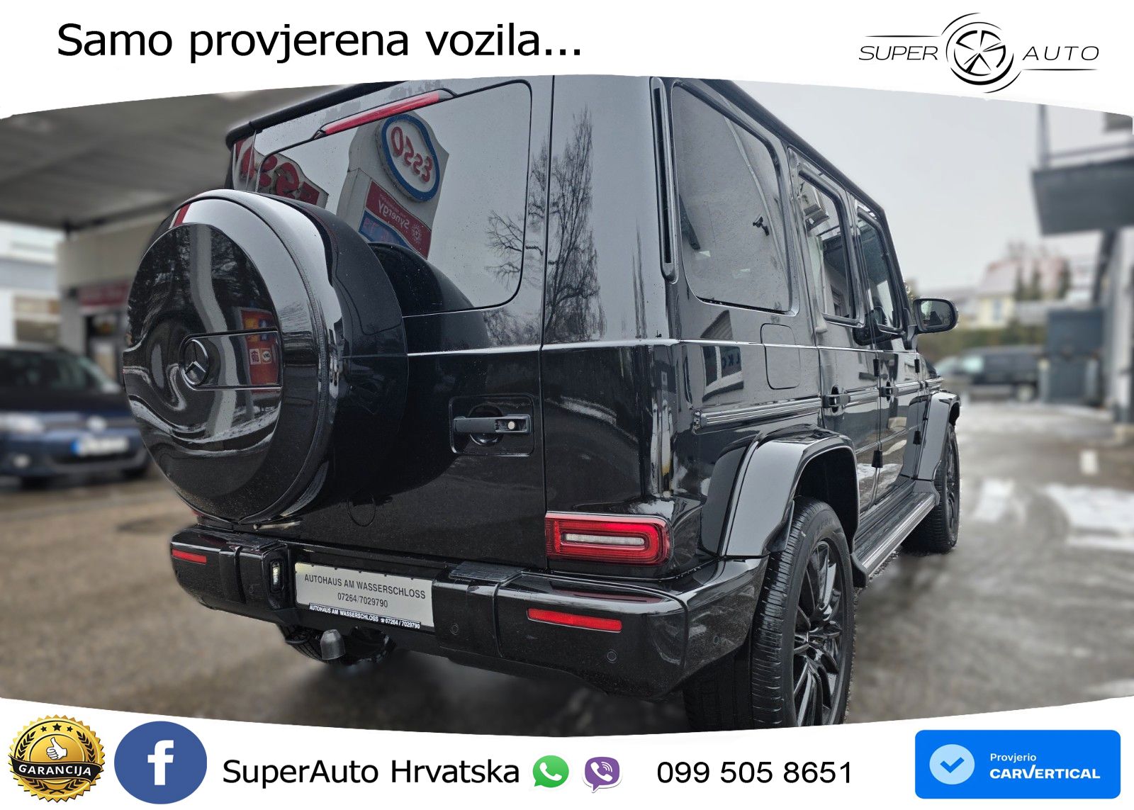 Mercedes G 500 Long V8 (422 KS) 4MATIC 9G-TRONIC AMG ZRAČNI+ACC+GR SJED+360+PANO