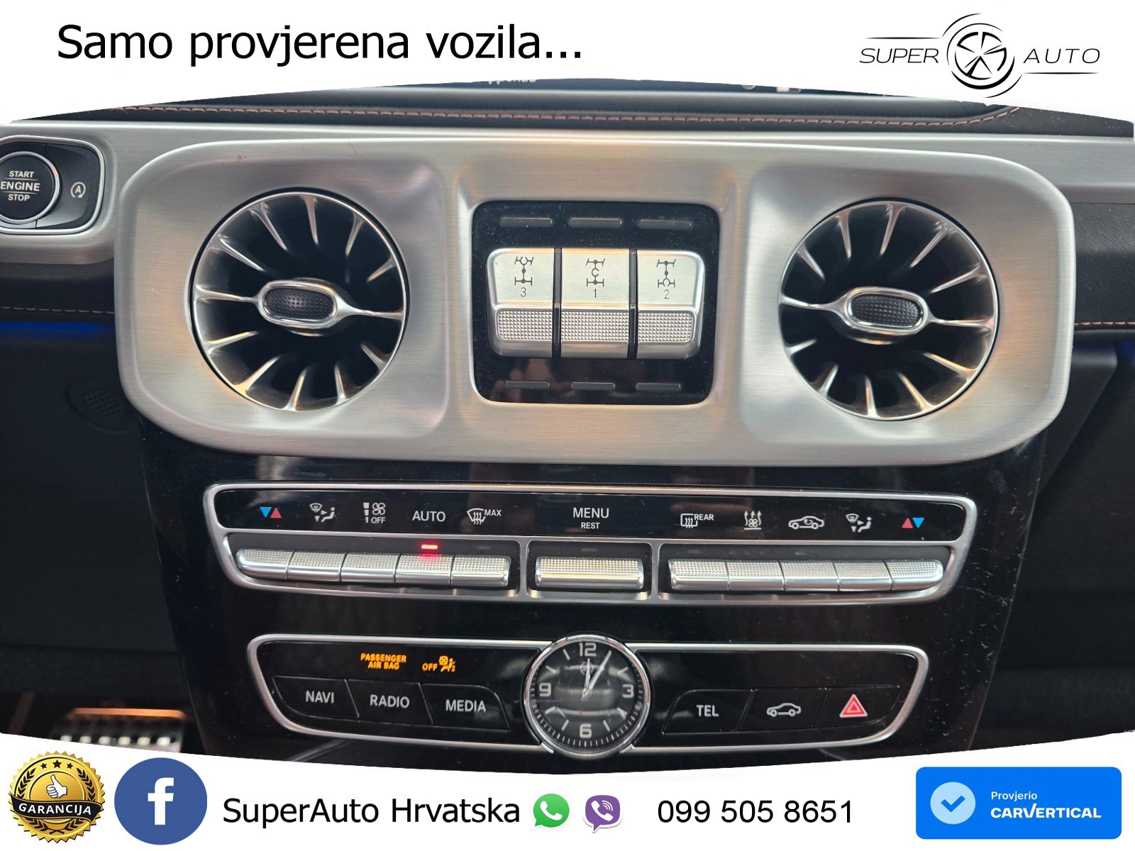 Mercedes G 500 Long V8 (422 KS) 4MATIC 9G-TRONIC AMG ZRAČNI+ACC+GR SJED+360+PANO