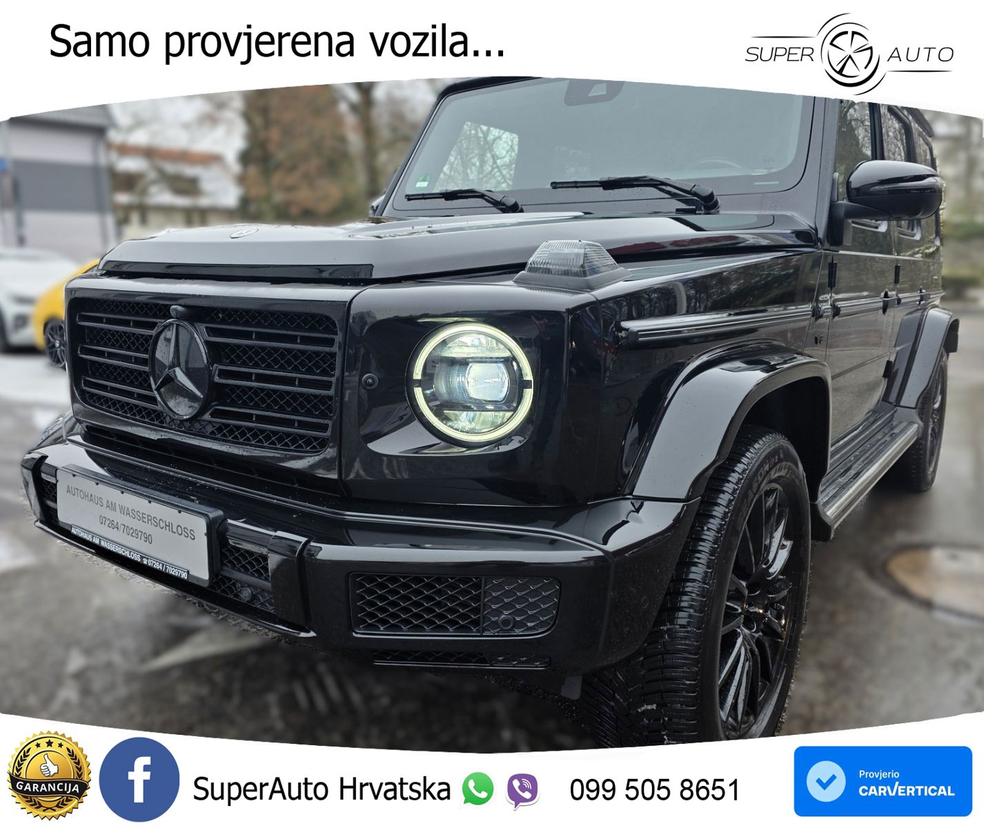 Mercedes G 500 Long V8 (422 KS) 4MATIC 9G-TRONIC AMG ZRAČNI+ACC+GR SJED+360+PANO