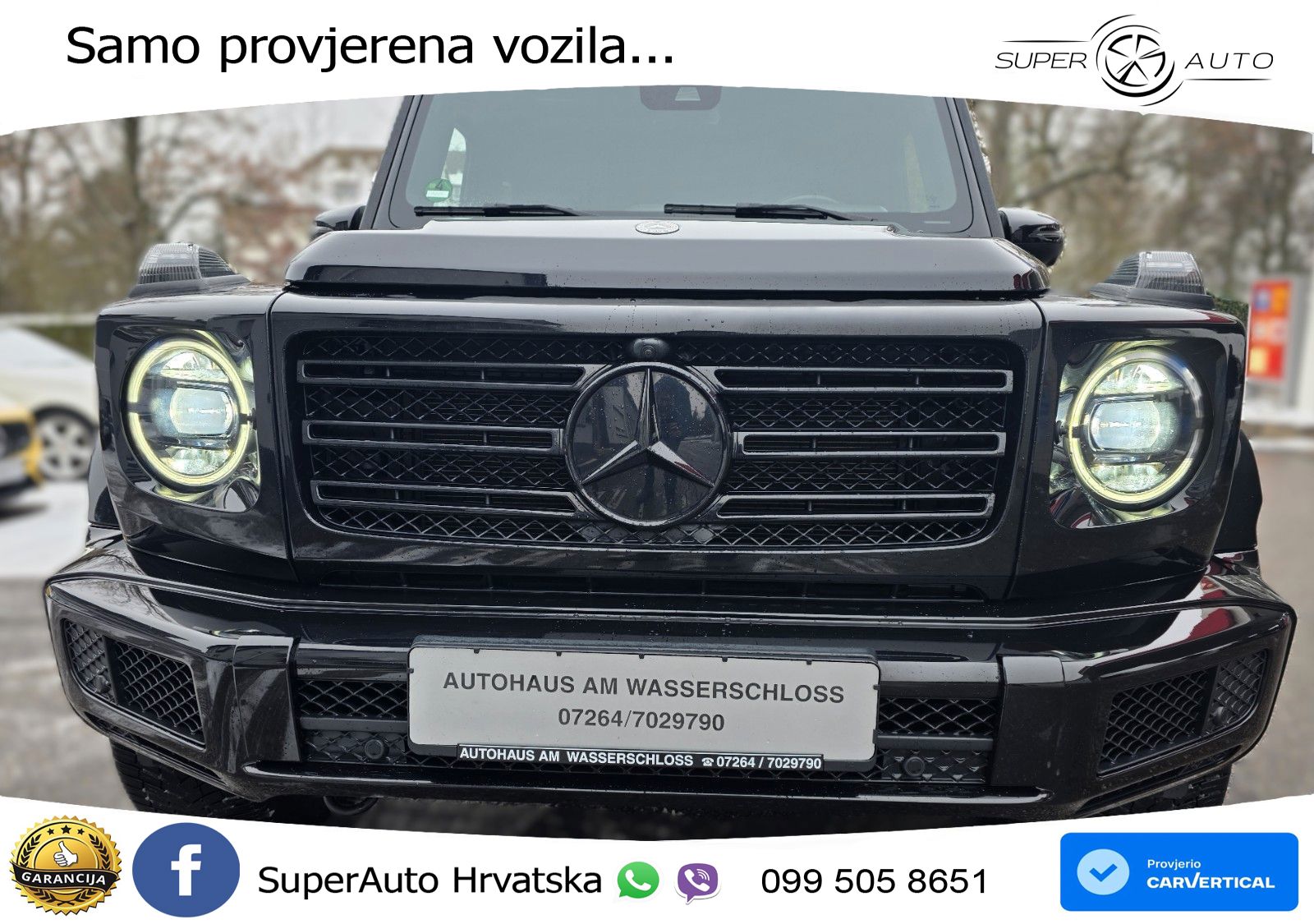 Mercedes G 500 Long V8 (422 KS) 4MATIC 9G-TRONIC AMG ZRAČNI+ACC+GR SJED+360+PANO