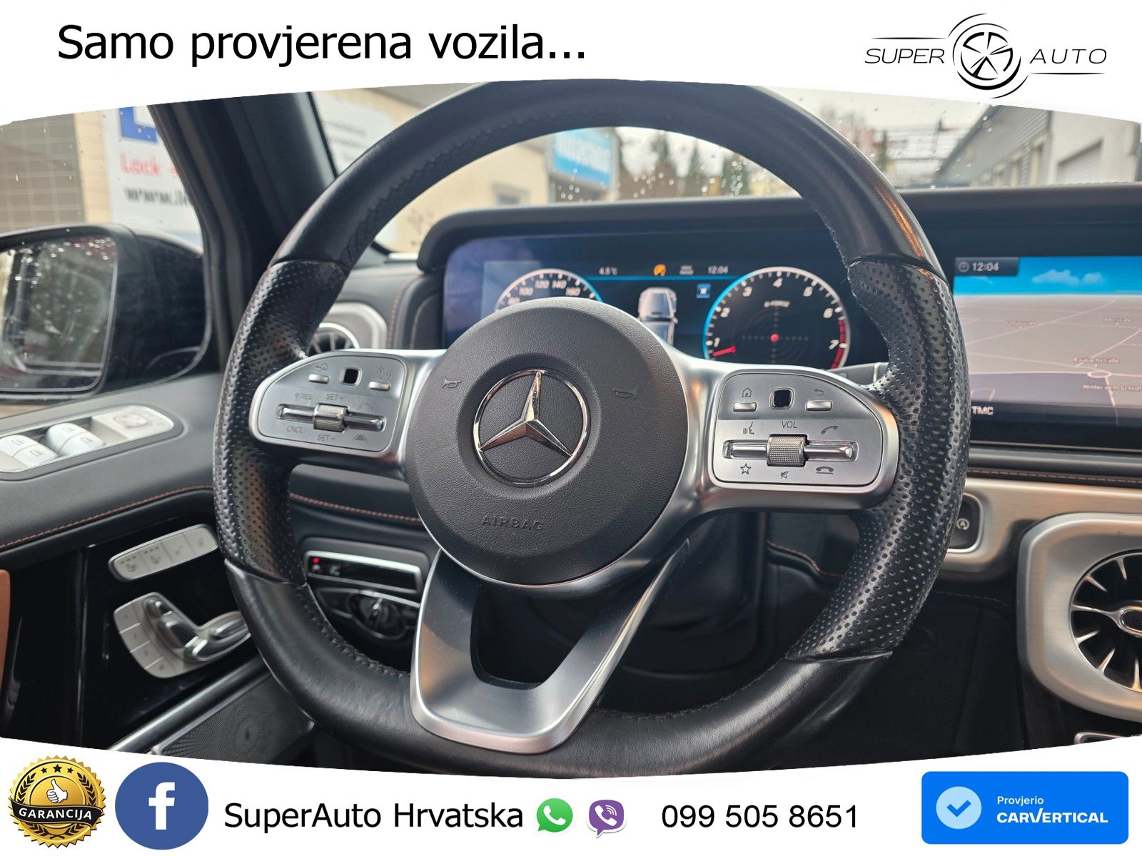 Mercedes G 500 Long V8 (422 KS) 4MATIC 9G-TRONIC AMG ZRAČNI+ACC+GR SJED+360+PANO