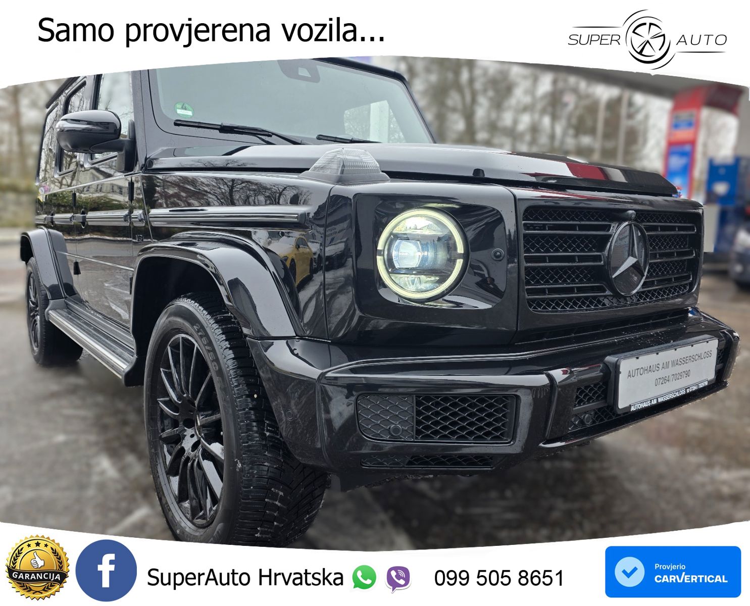 Mercedes G 500 Long V8 (422 KS) 4MATIC 9G-TRONIC AMG ZRAČNI+ACC+GR SJED+360+PANO