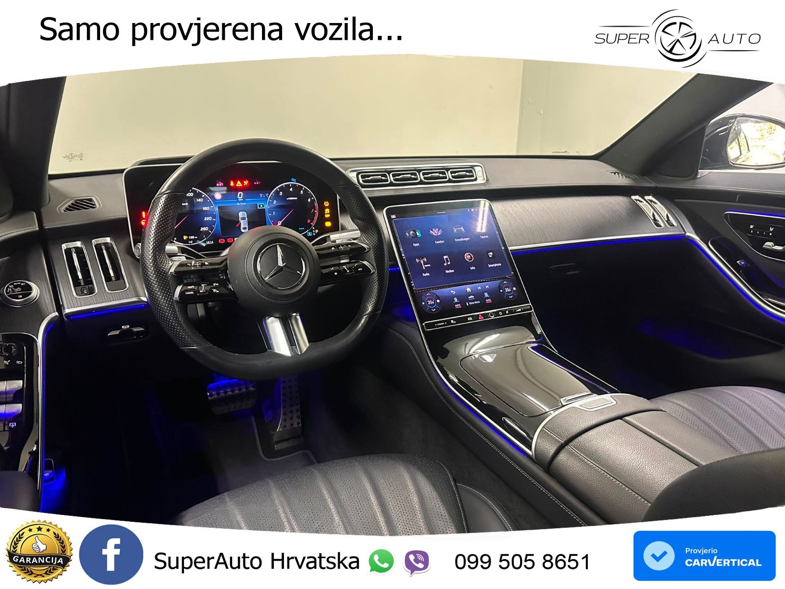 Mercedes S 500 (435 KS) EQ Boost 4MATIC 9G-TRONIC AMG ZRAČNI+ACC+4xGR SJED+KAM