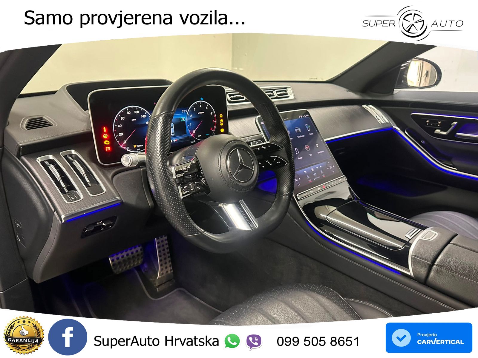 Mercedes S 500 (435 KS) EQ Boost 4MATIC 9G-TRONIC AMG ZRAČNI+ACC+4xGR SJED+KAM