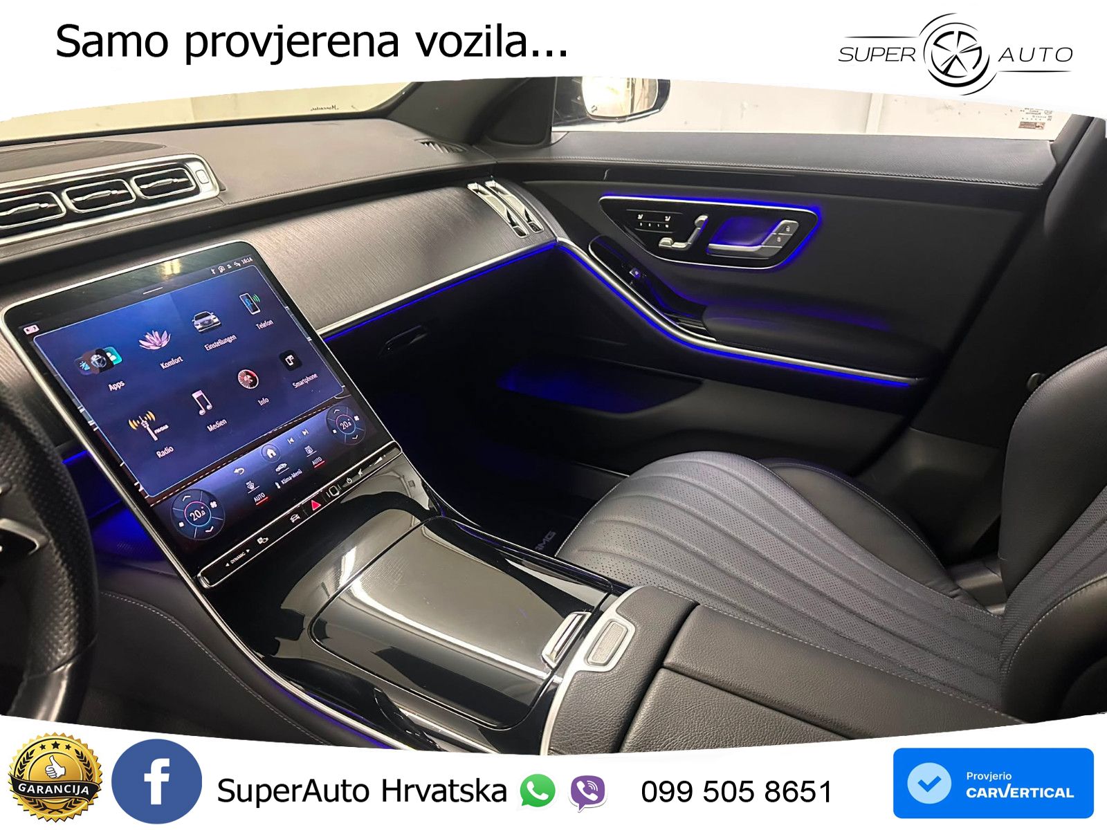 Mercedes S 500 (435 KS) EQ Boost 4MATIC 9G-TRONIC AMG ZRAČNI+ACC+4xGR SJED+KAM