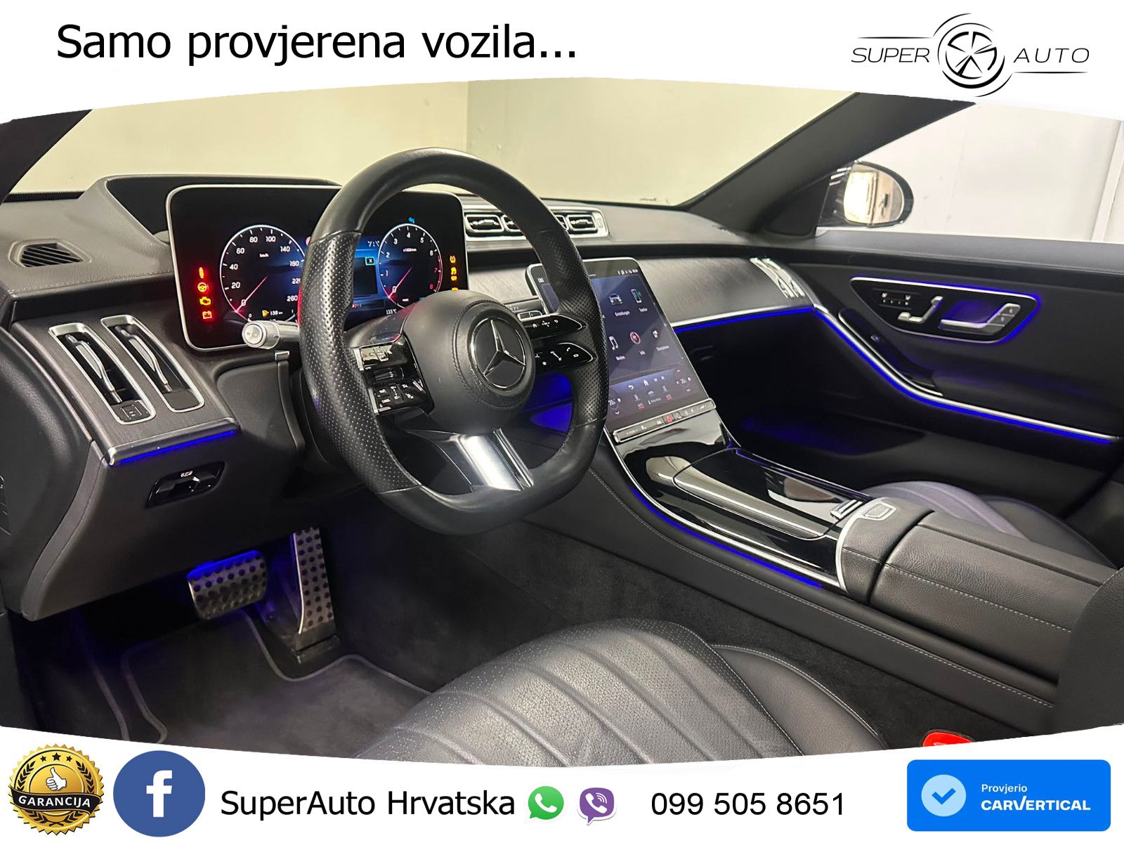 Mercedes S 500 (435 KS) EQ Boost 4MATIC 9G-TRONIC AMG ZRAČNI+ACC+4xGR SJED+KAM