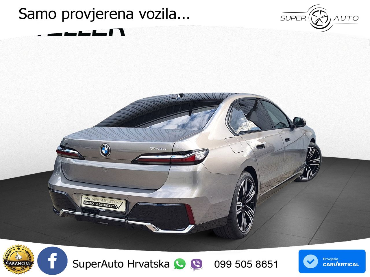 BMW 740d (299 KS) xDrive Steptronic M Sport ZRAČNI+ACC+GR SJED+KAM+PANO